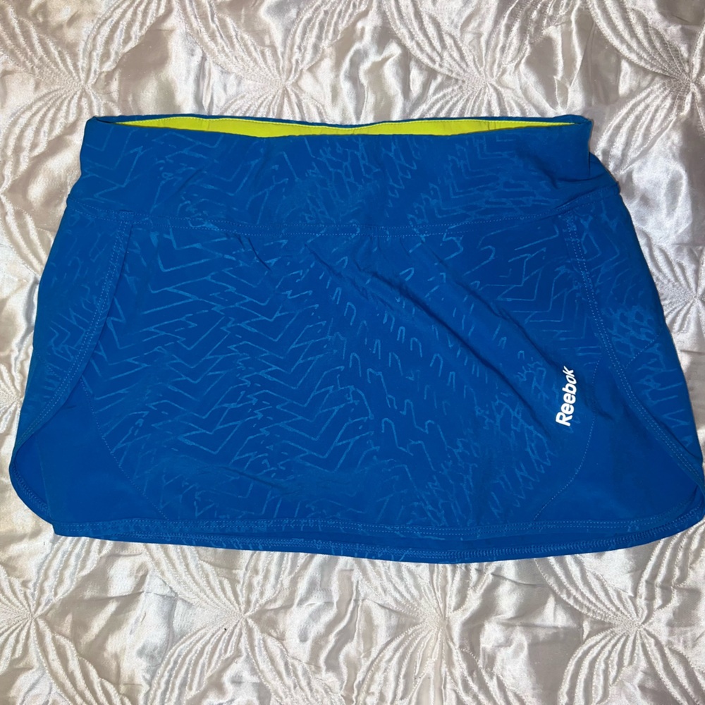 Reebok Blue and Yellow Performance Shorts